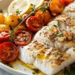 Savory Mediterranean Baked Haddock with Tomatoes