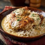 Creamy Smothered Chicken And Rice