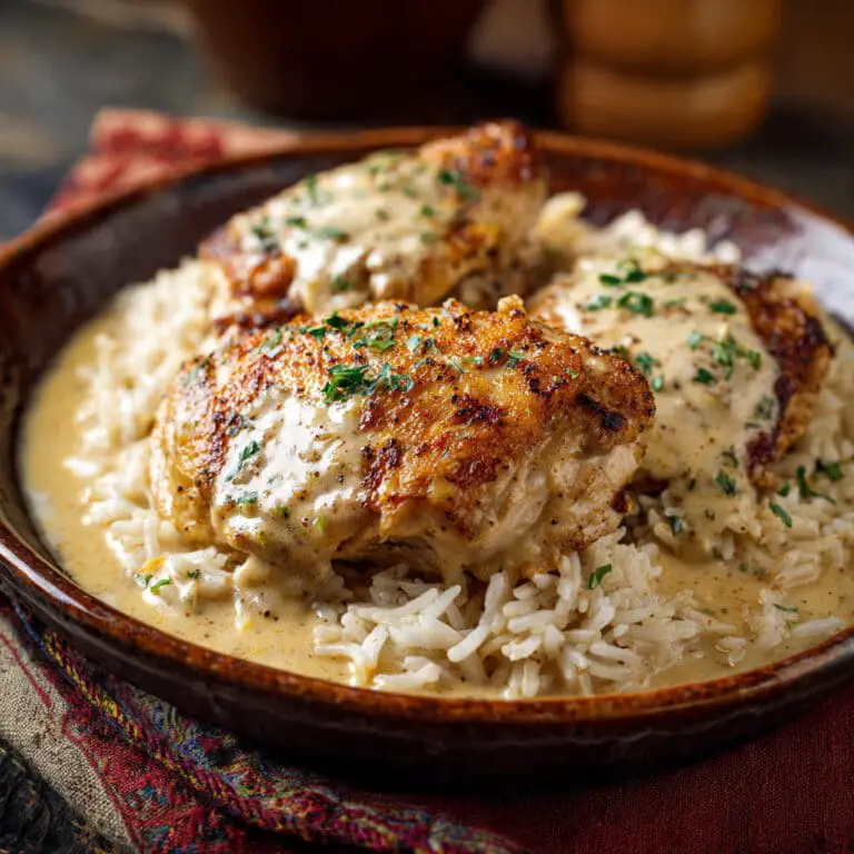Creamy Smothered Chicken And Rice
