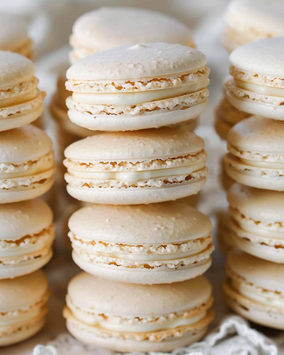 French Macarons with Vanilla Buttercream Filling