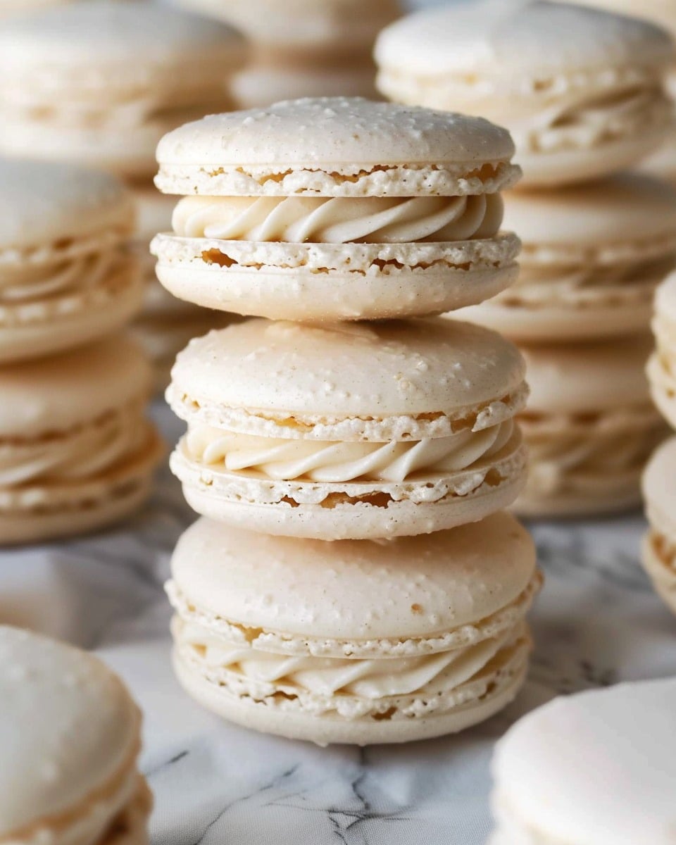 French Macarons with Vanilla Buttercream Filling