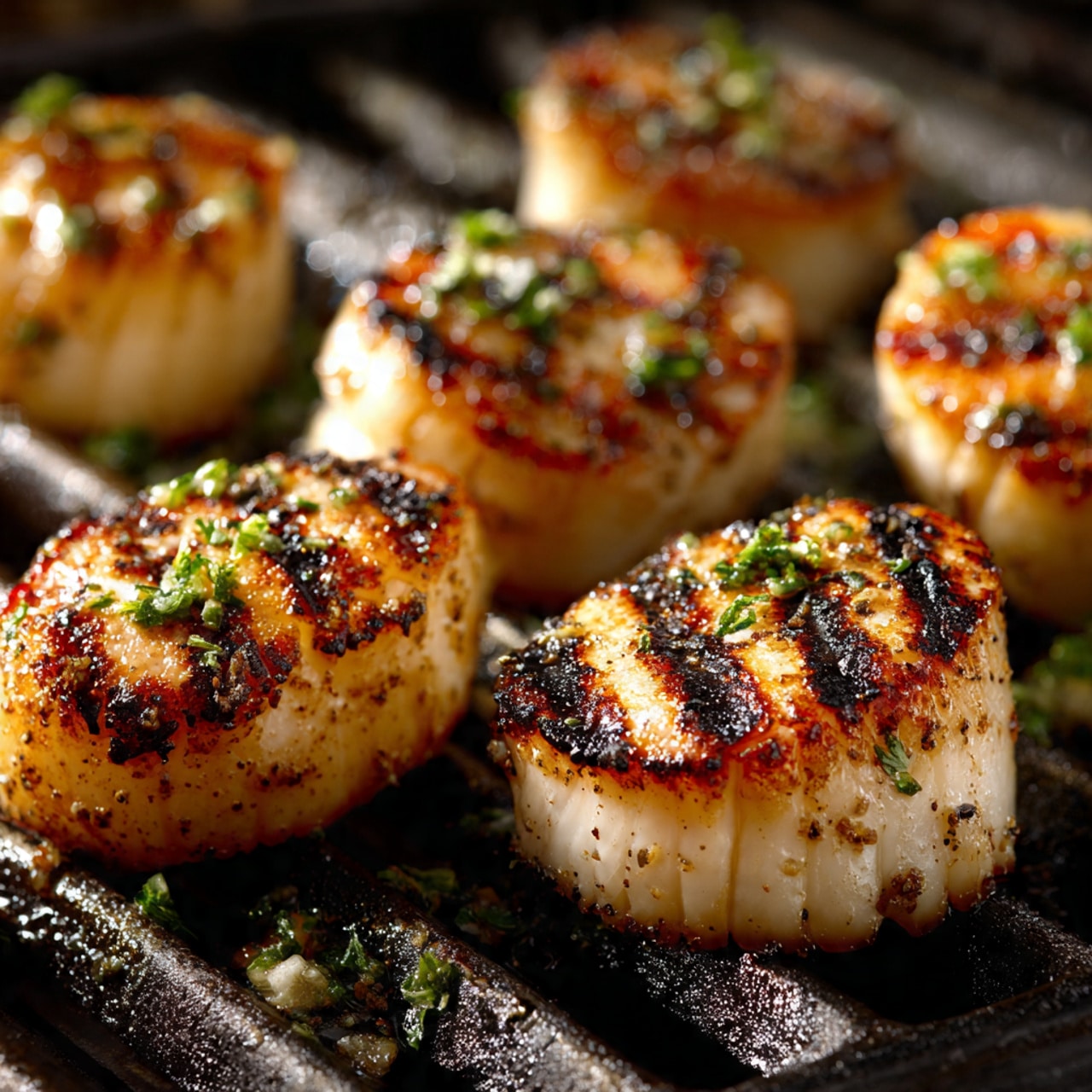 Sizzling Grilled Scallops