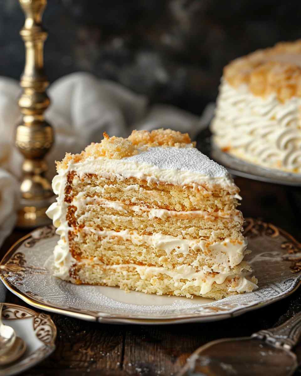 Decadent Layers of a Russian Napoleon Cake