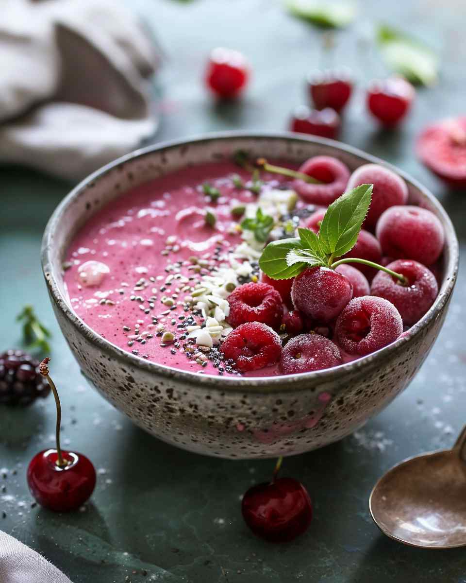 Cherry Berry Smoothie Bowl