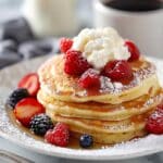 Cream Cheese-Filled Breakfast Pancakes