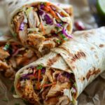 BBQ Chicken Coleslaw Wraps