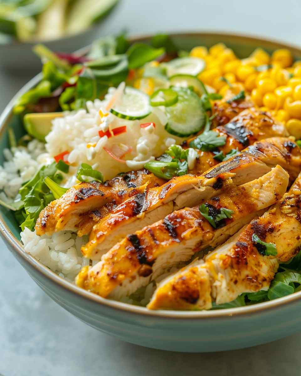 Street Corn Chicken Rice Bowl