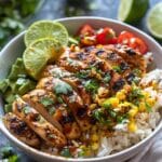 Street Corn Chicken Rice Bowl