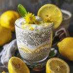Lemon Cream Chia Pudding with Oat Milk