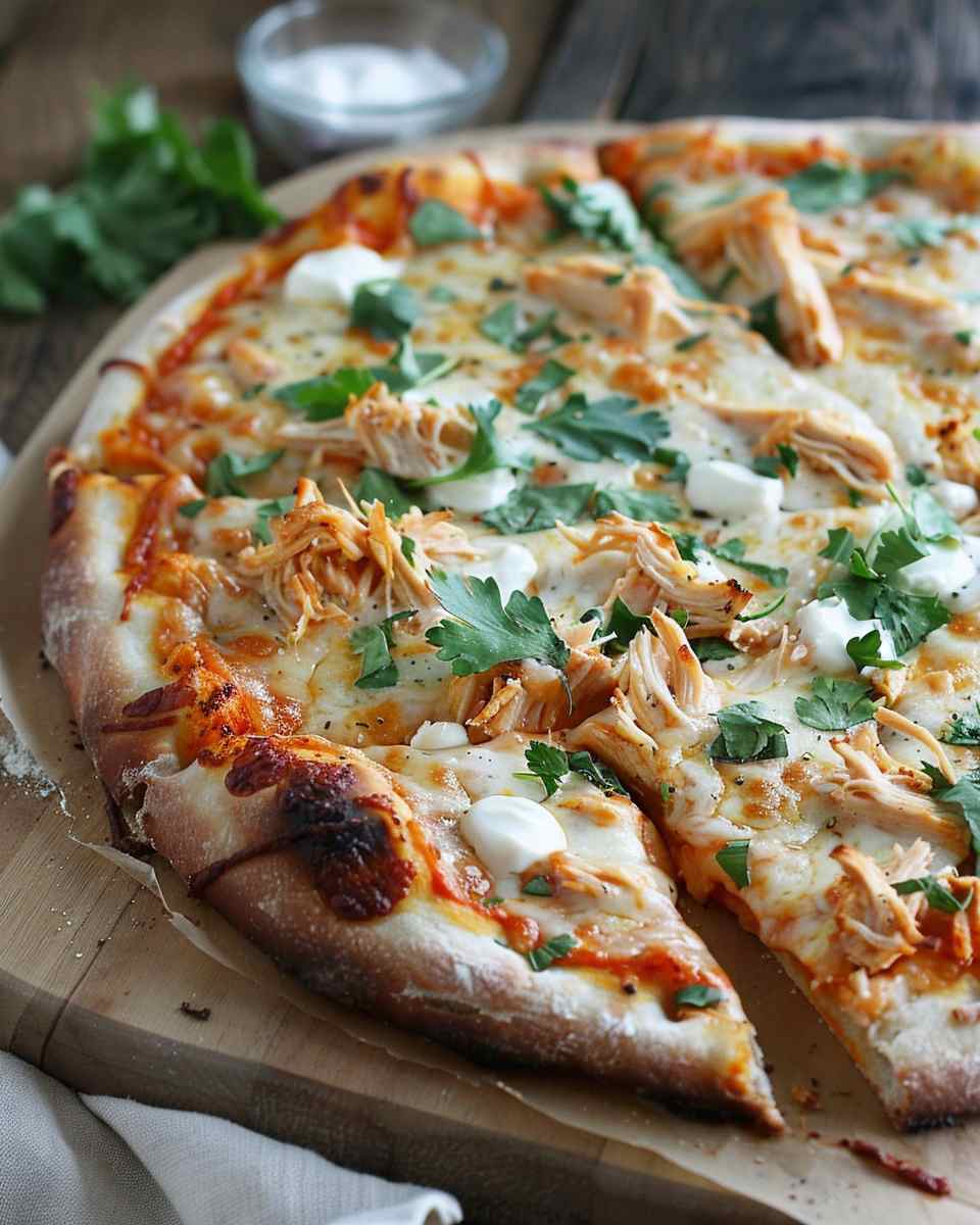 Easy Buffalo Chicken Pizza