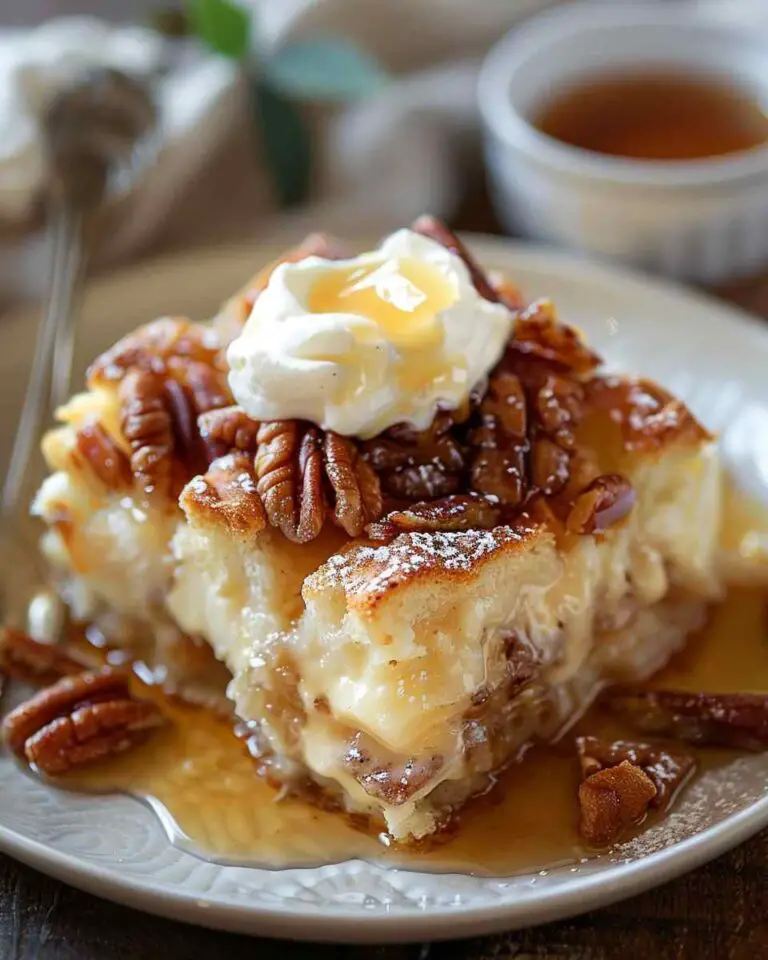 Bread Pudding with Butter Rum Sauce