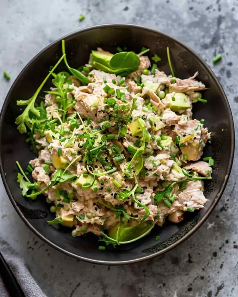 No-Mayo, High-Protein Tuna Salad with Greek Yogurt & Avocado