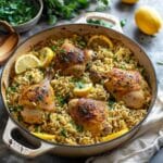One Pot Lemon Herb Chicken and Rice