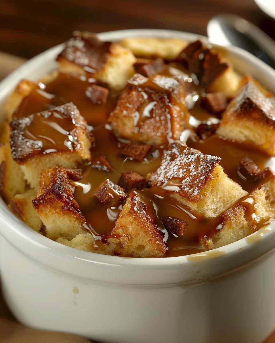 Bread Pudding with Butter Rum Sauce