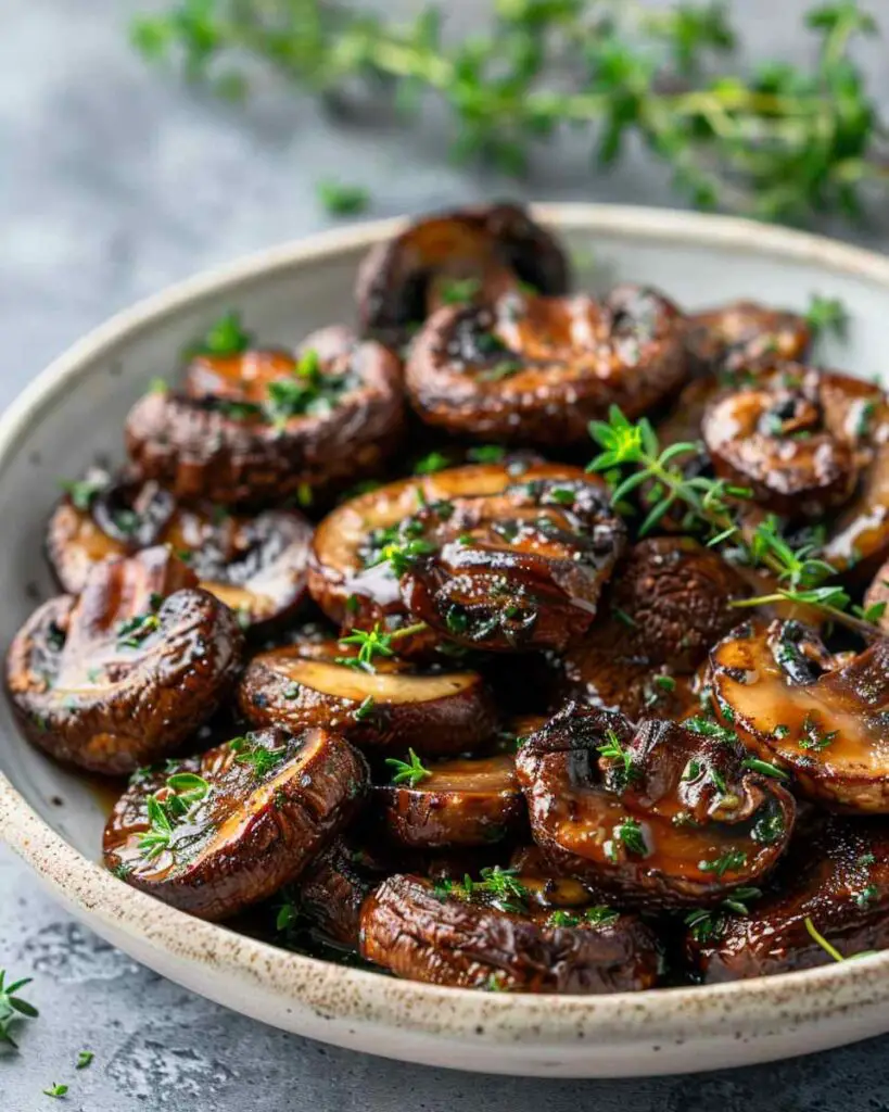 Keto Fried Mushrooms For Side Dish