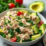 No-Mayo, High-Protein Tuna Salad with Greek Yogurt & Avocado