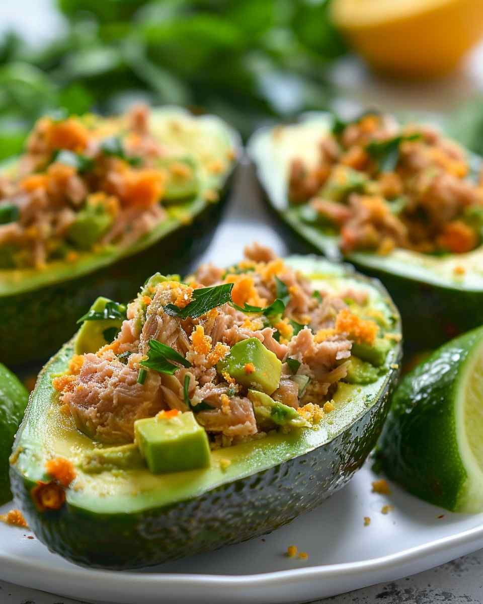 Tuna Stuffed Avocados
