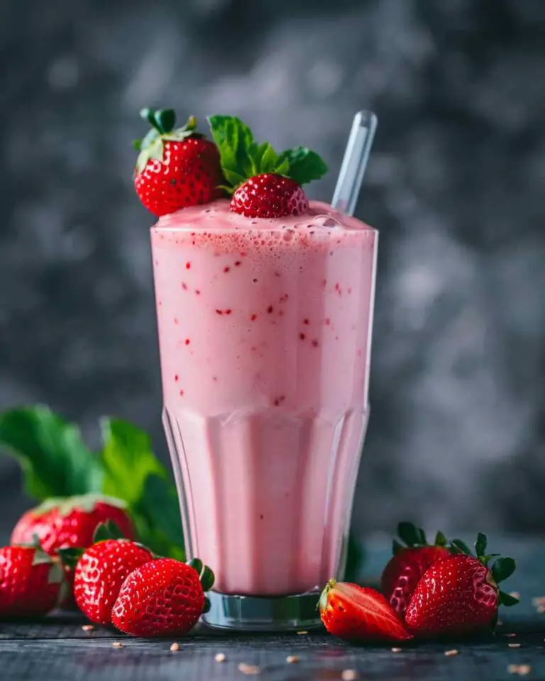 Cafe Style Korean Strawberry Milk