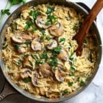 Savory Orzo with Mushrooms