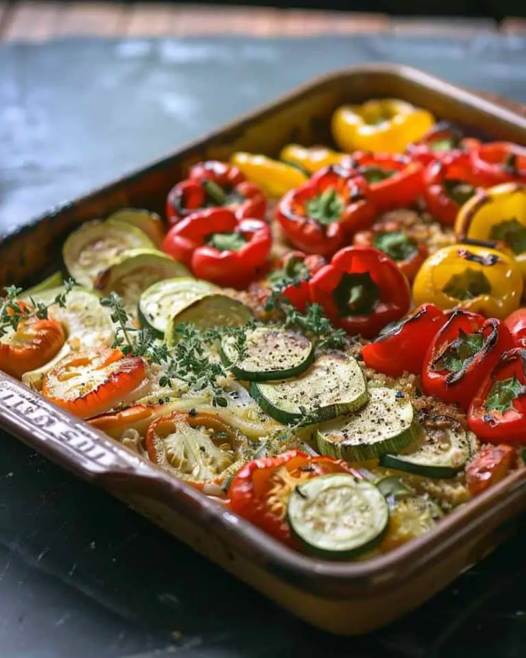 Roasted Peppers & Zucchini