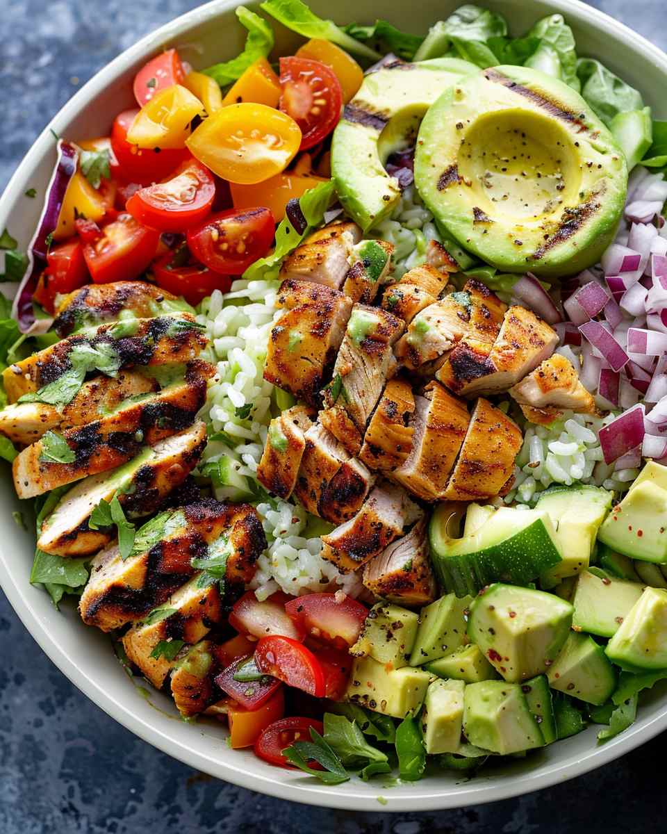 Peruvian Grilled Chicken Salad