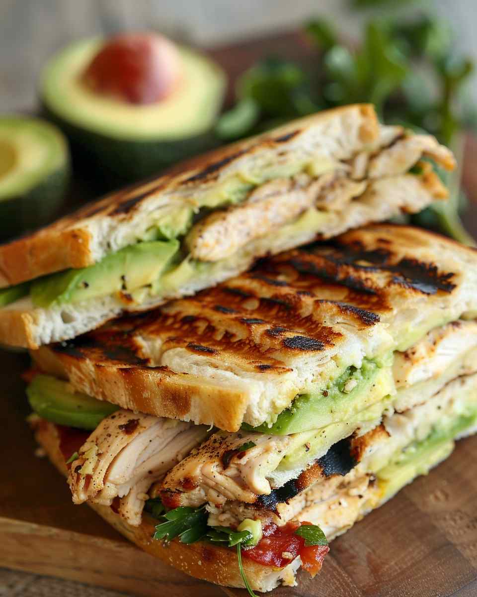 Chicken and Avocado Panini