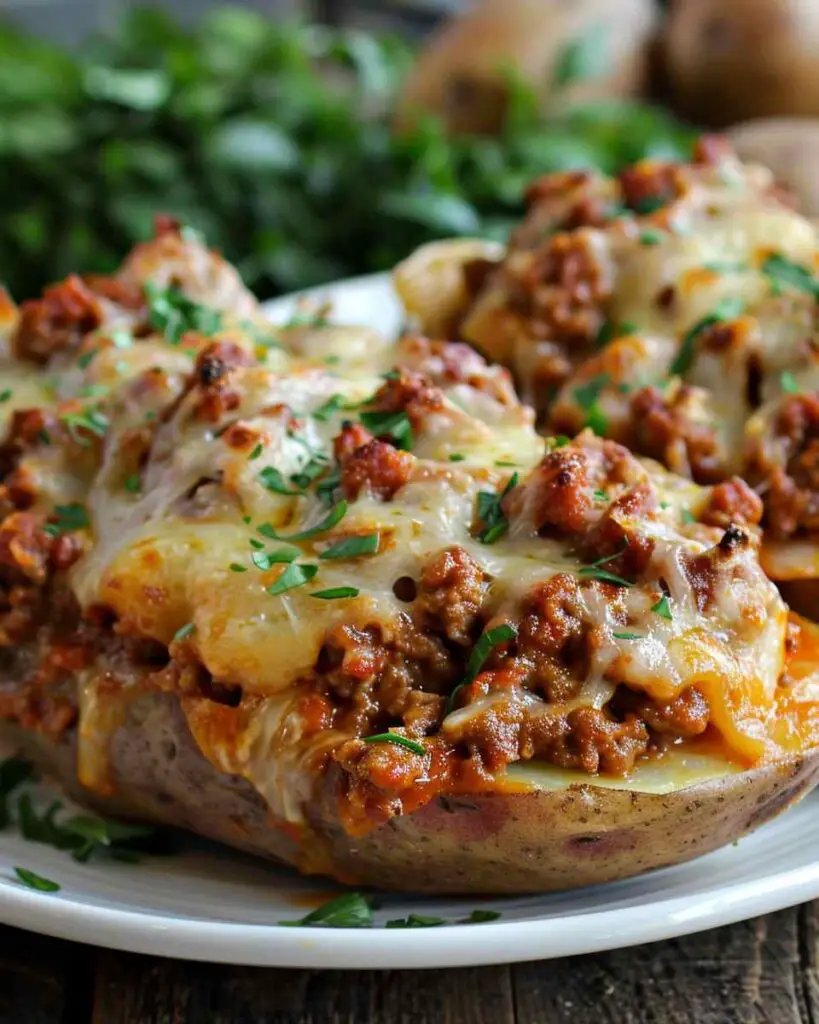 Lasagna Baked Potatoes