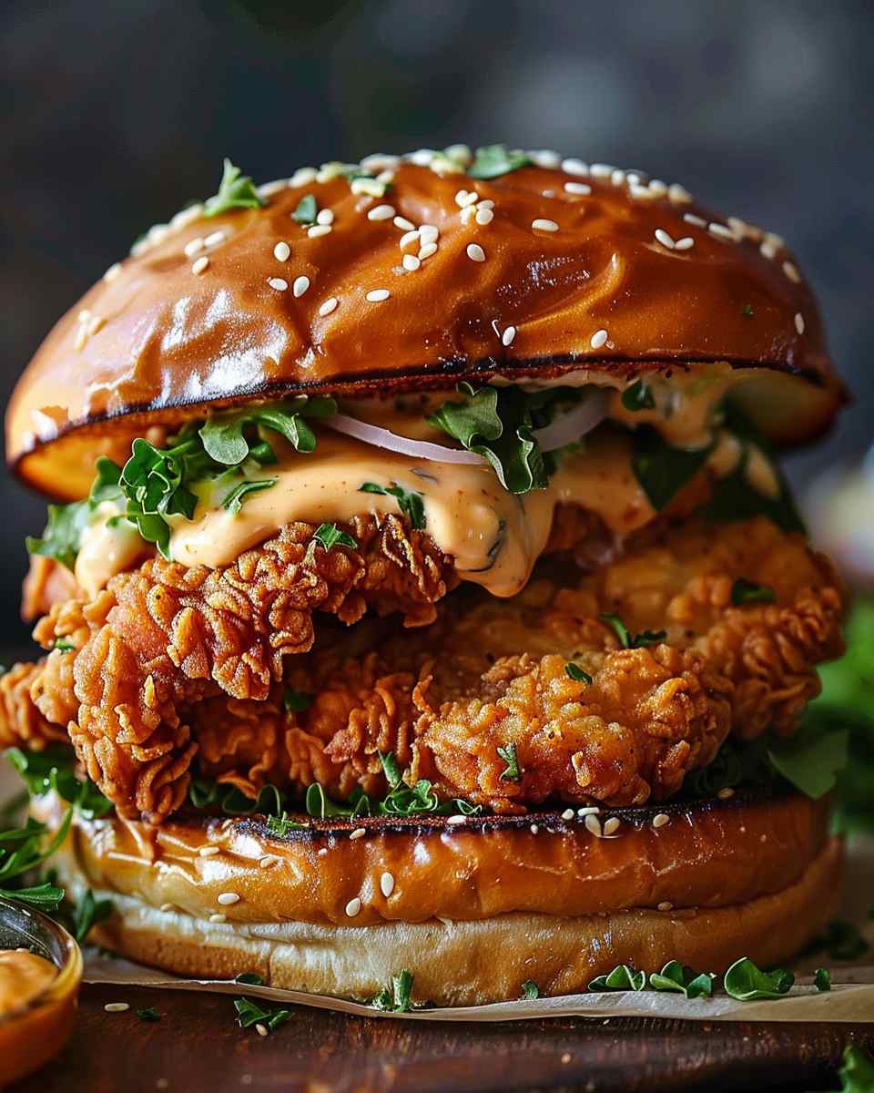 Cowboy Butter Crispy Chicken Sandwich