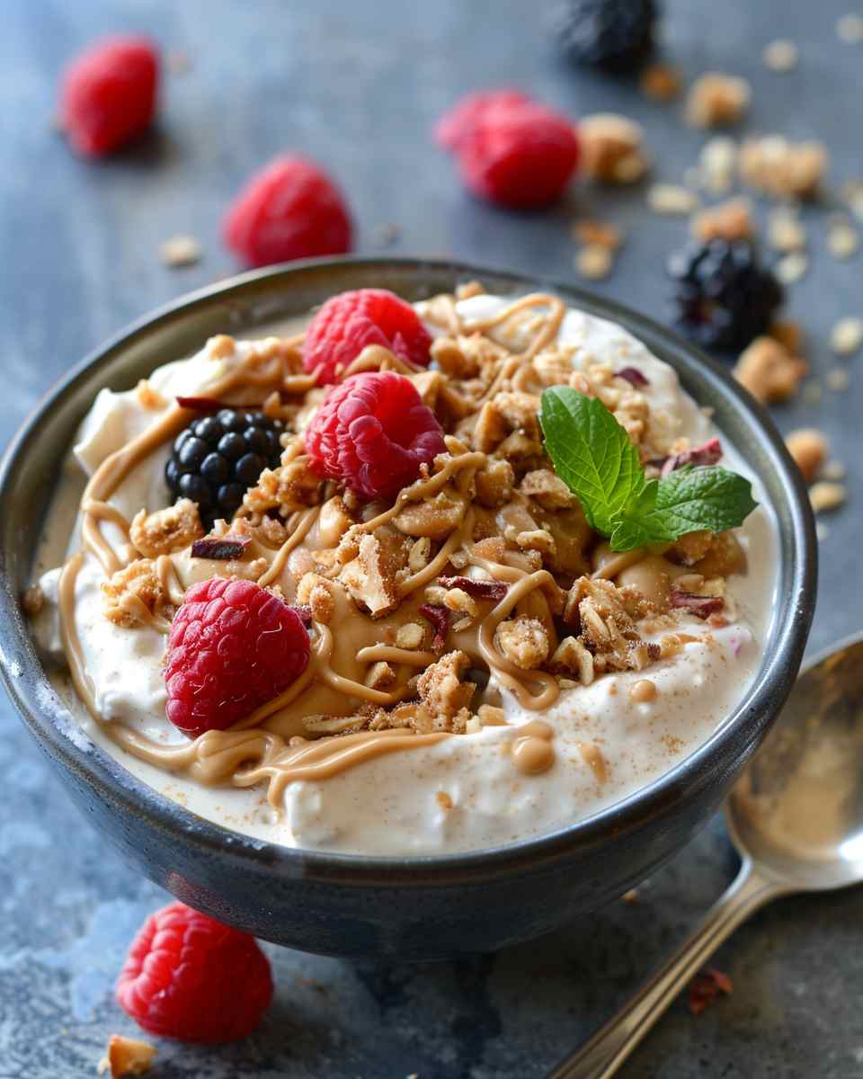 Greek Yogurt Peanut Butter Bowl
