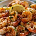 Crispy Grilled Shrimp (Prawns) with Lemon Garlic Butter