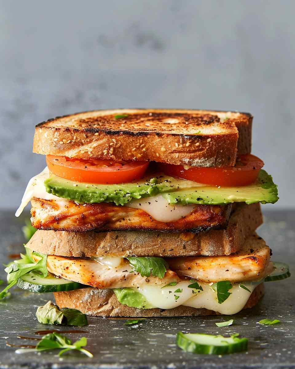 Chicken Avocado Melt Sandwich