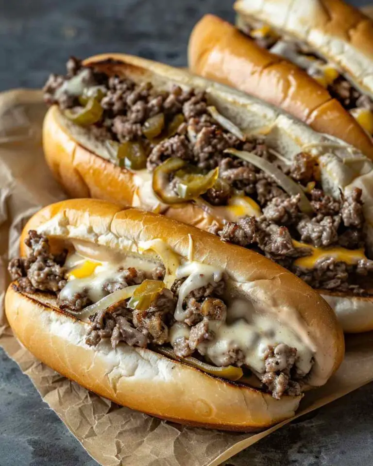 Ground Beef Philly Cheesesteaks For Lunch
