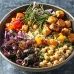 Mediterranean Roasted Veggie Bowl