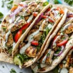 Easy Sheet Pan Chicken Pitas with Herby Ranch