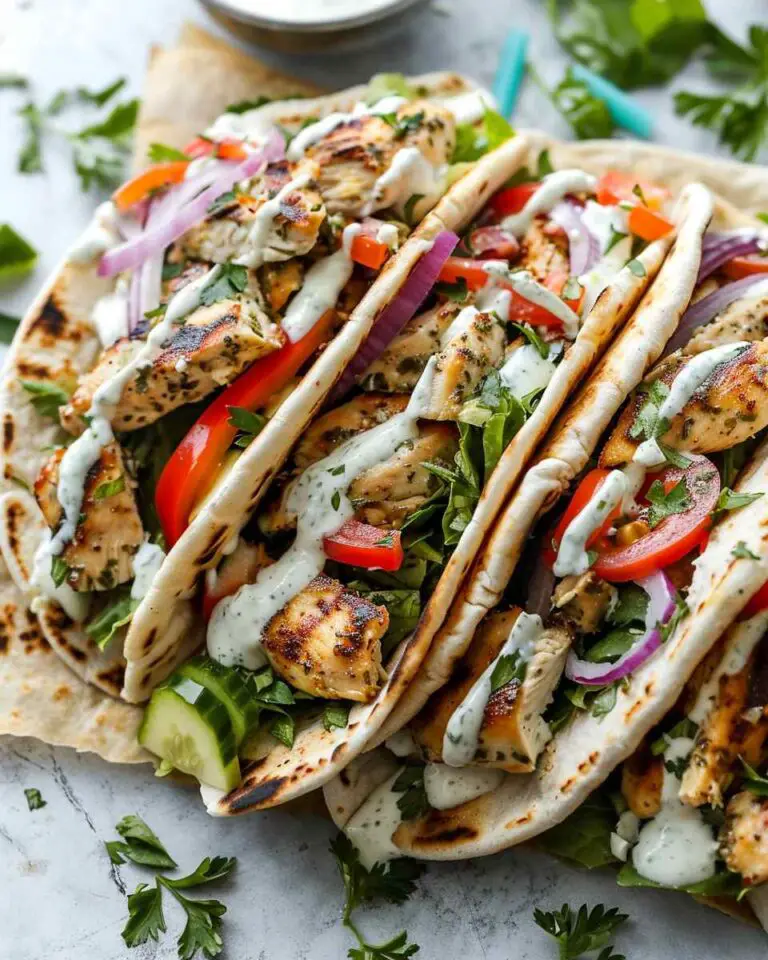 Easy Sheet Pan Chicken Pitas with Herby Ranch