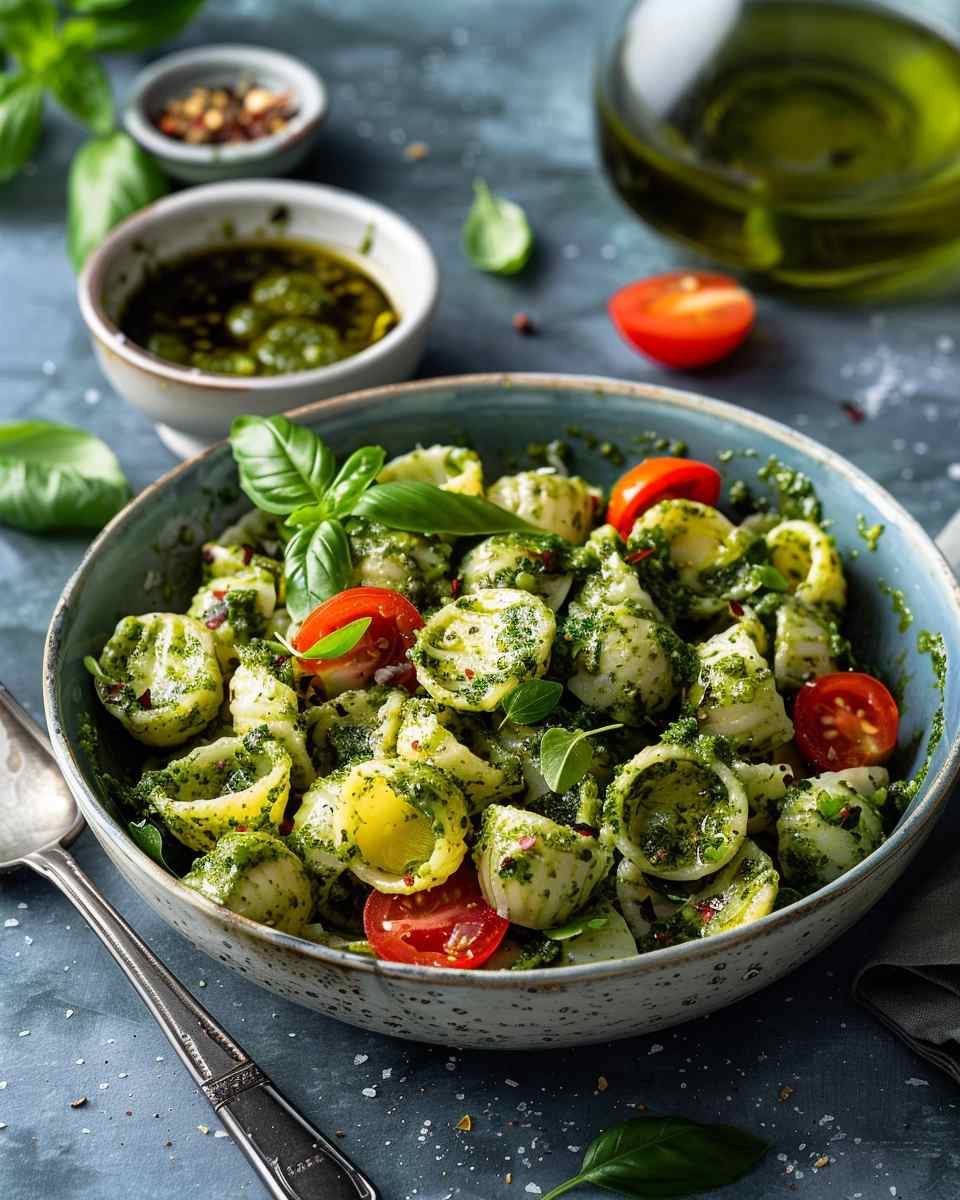 Pasta Salad with Basil Pesto 5 Pasta Salad with Basil Pesto
