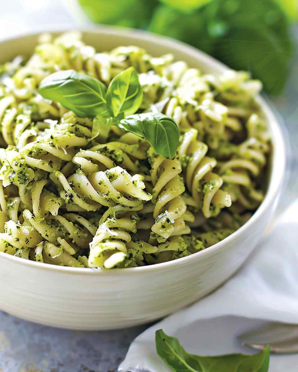 Pasta Salad with Basil Pesto 6 Pasta Salad with Basil Pesto