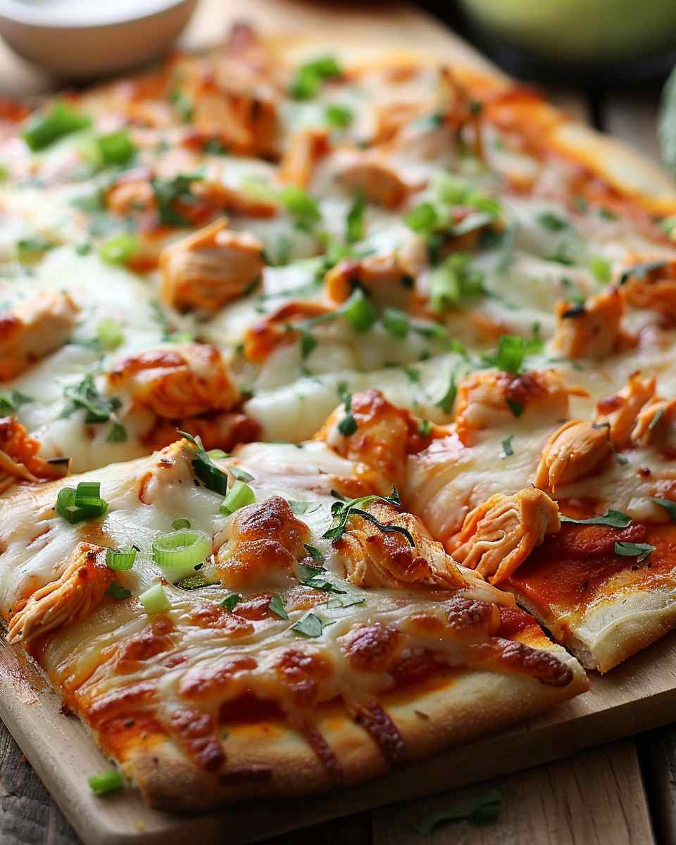 Easy Buffalo Chicken Pizza