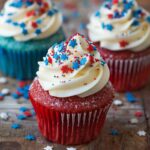 Red, White and Blue Cupcakes