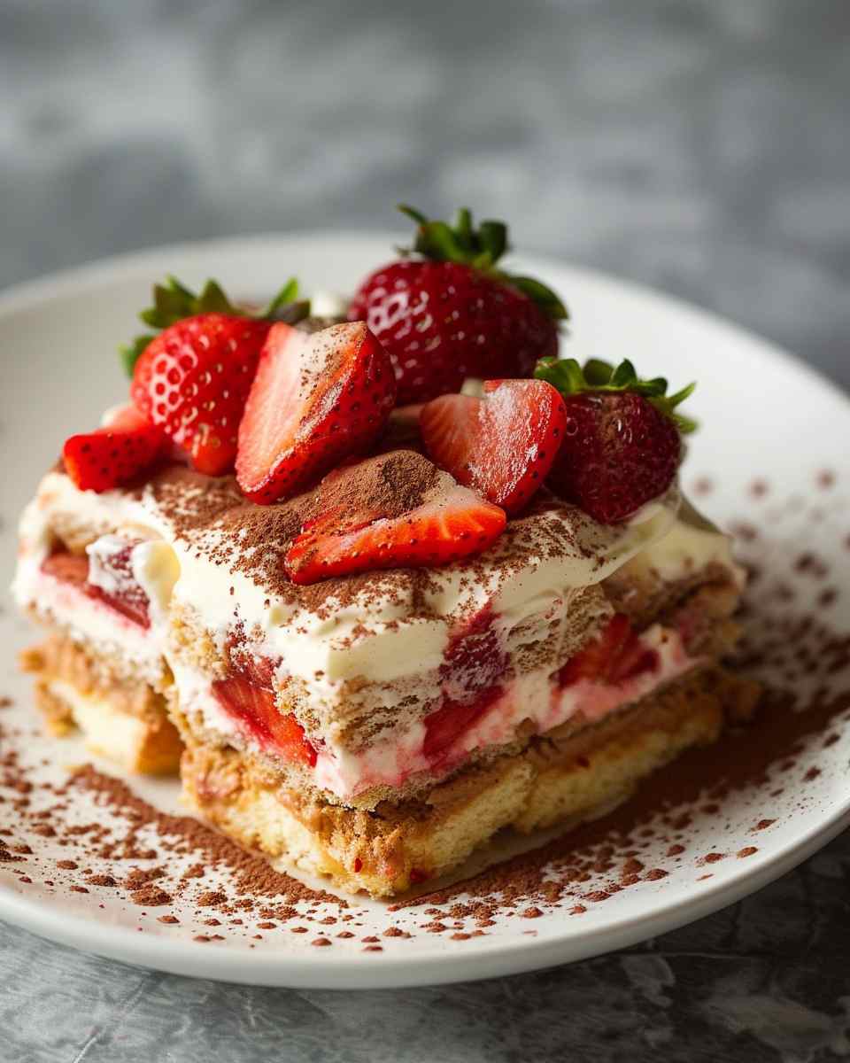 Strawberry Tiramisu For Summer 6 Strawberry Tiramisu For Summer