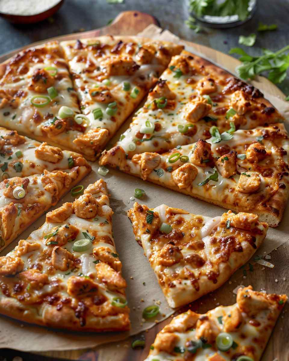 Easy Buffalo Chicken Pizza