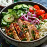 Healthy Chicken Gyro Bowls