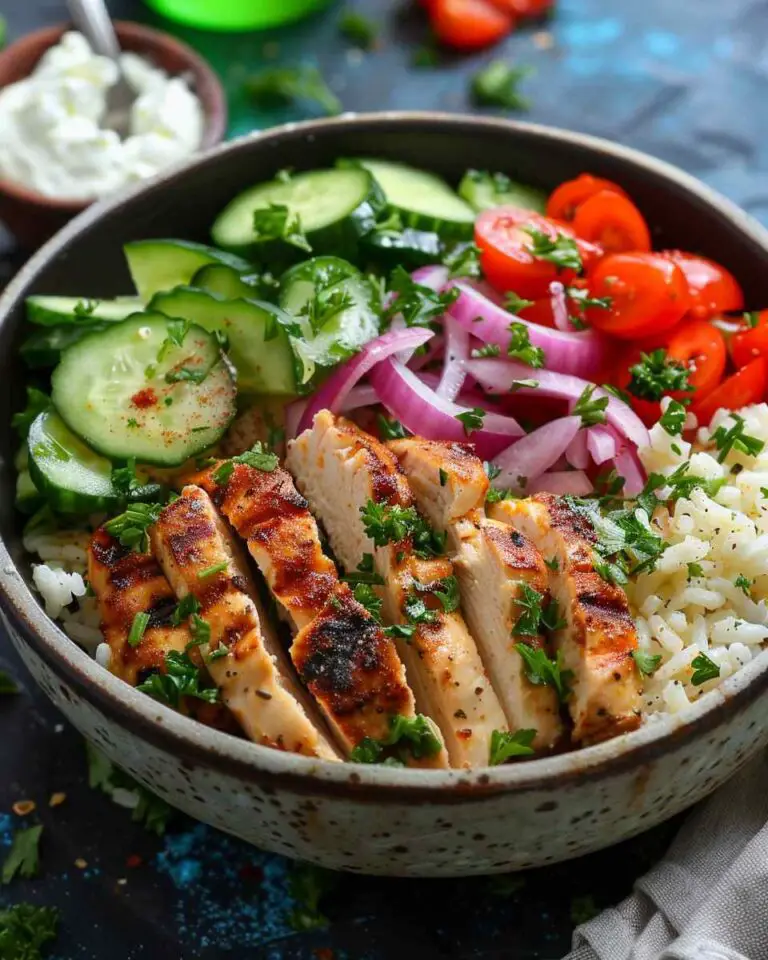 Healthy Chicken Gyro Bowls