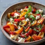 Charred Pepper Salad with Feta