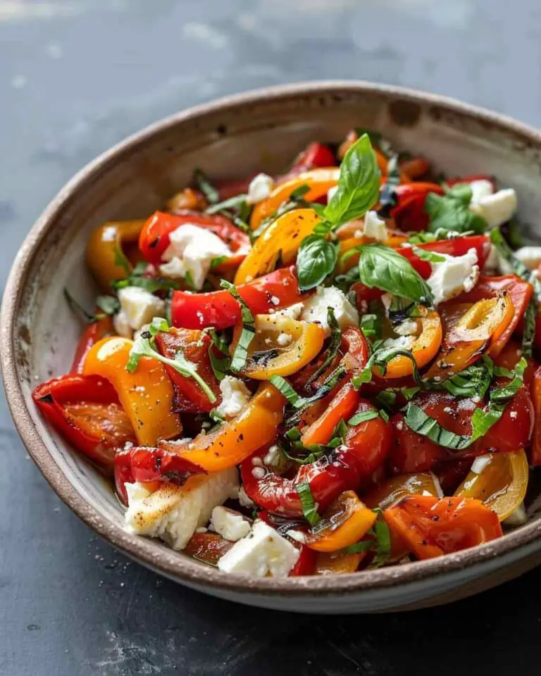 Charred Pepper Salad with Feta
