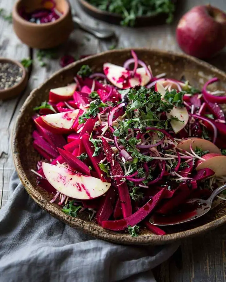 Beet & Apple Salad With Balsamic Dressing