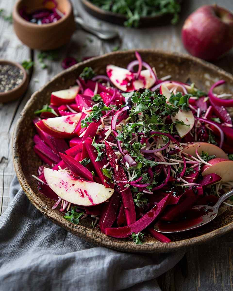 Beet & Apple Salad With Balsamic Dressing 5 Beet & Apple Salad With Balsamic Dressing