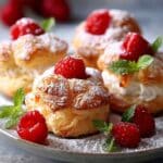 Berry-Glazed Cream Puffs