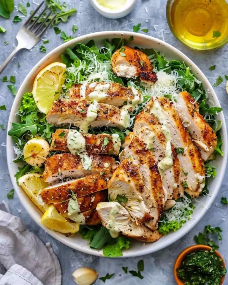 Low Carb Chicken Caesar Salad