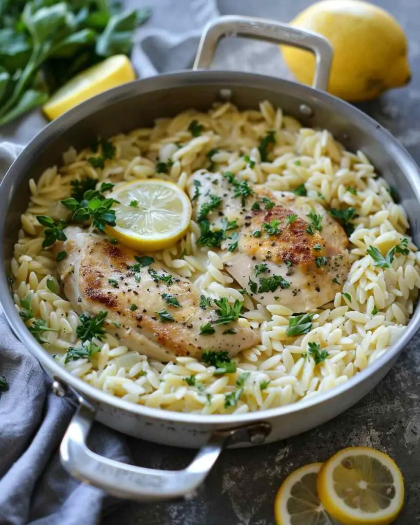 Creamy Lemon Chicken Orzo